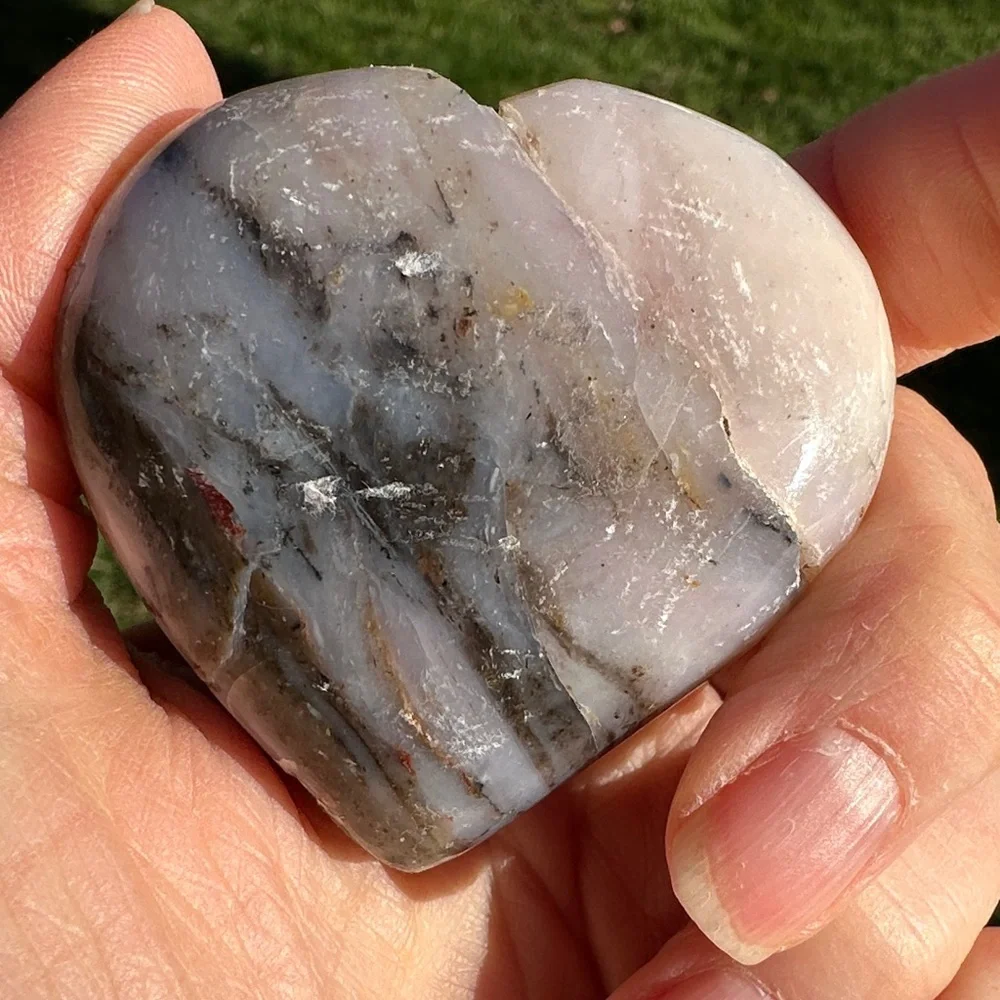 Genuine 479.00 Cts Pink Opal Healing Heart - Picture 9 of 16